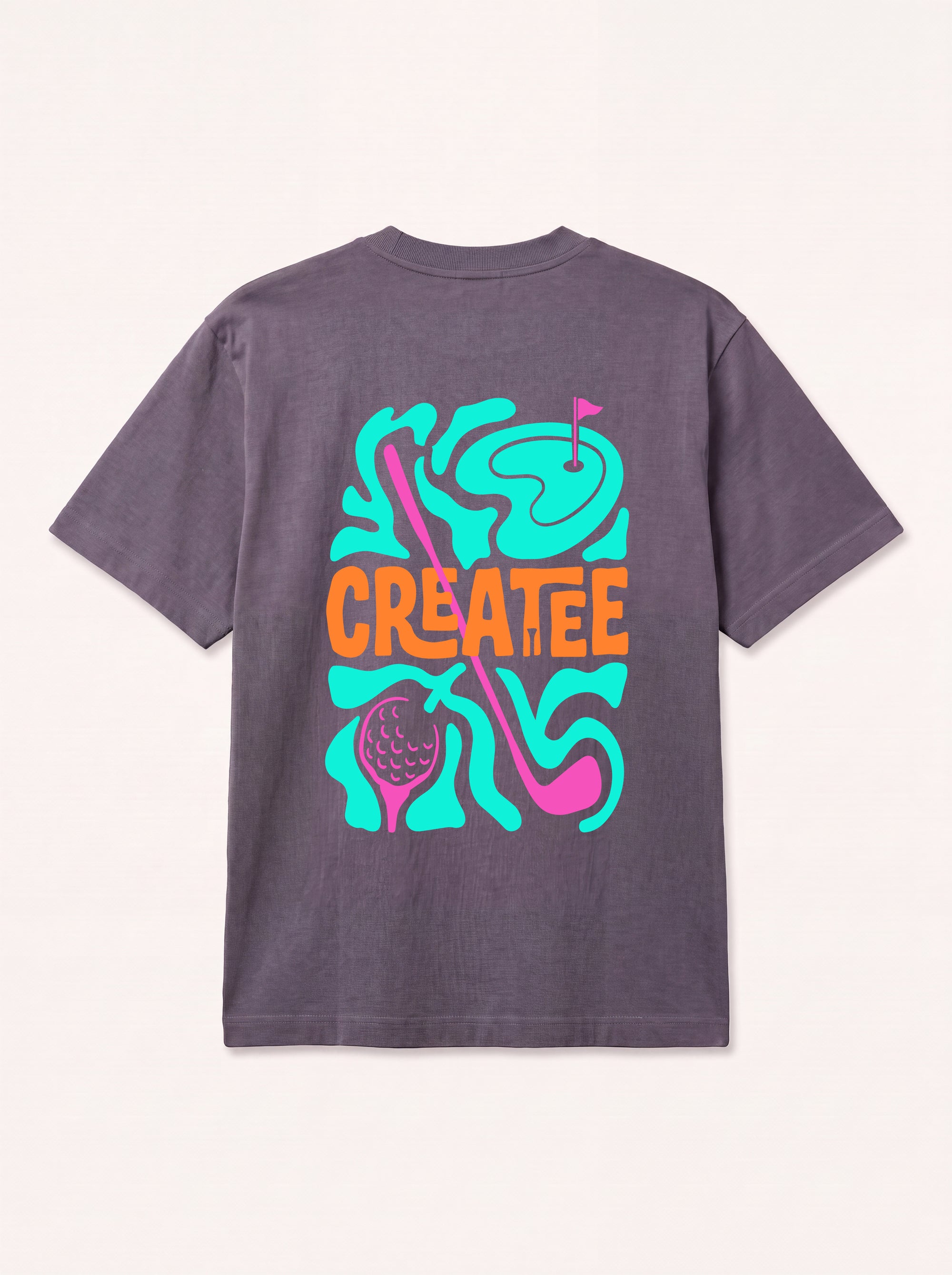 neon swing tee antraciet
