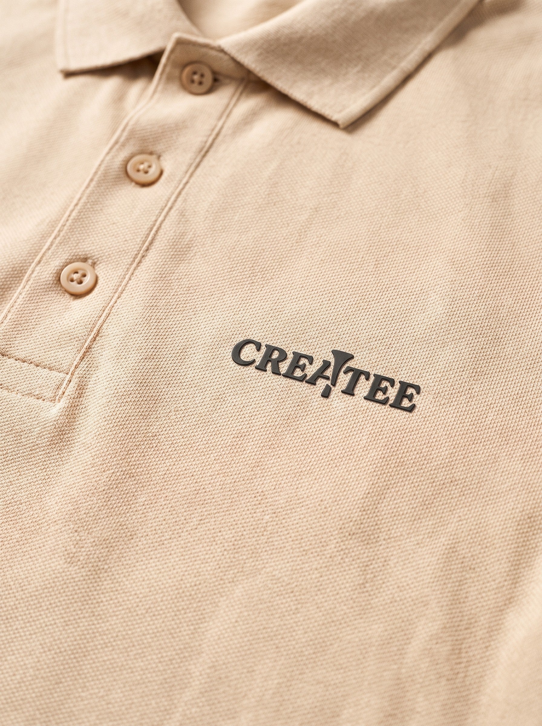 polo beige detail